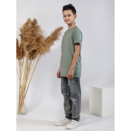 T-shirt teenage, size 38, color light green-3