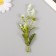 Artificial plant for creativity "Flowers with sharp leaves" set of 6 pcs 11.5 cm