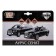 Metal machine "Aurus Senate", doors, trunk, inertia, 13.5 cm, black are opened