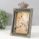 Photo frame Polystone 10x15 cm "Crown" gray-blue 13.7x2.8x23.2 cm