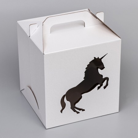 Confectionery packaging "Unicorn", 2 windows, 26 x 26 x 28 cm-1