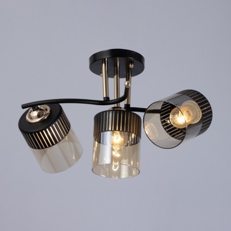 Galion chandelier 3he27 40W black and gold 55x26 cm-1