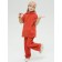 Girls' sweatshirt, height 104 cm, terracotta color