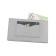 Cartholder, genuine leather, gray 15x9x1 cm