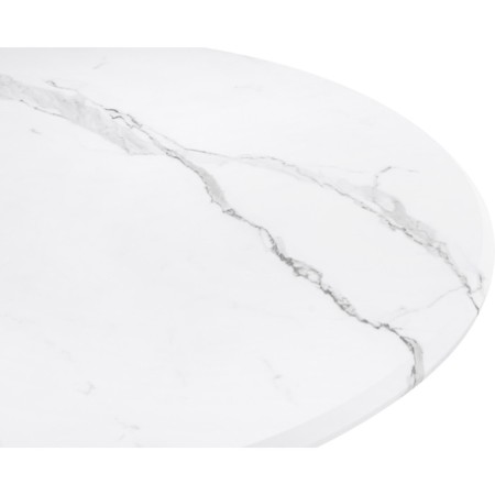 Wooden abylin table marble white/matte metal, white 90x90x76 cm-3