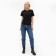 Women's T-shirt KAFTAN "Panther", black, rr 40-42