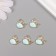 Decor for creativity metal, rhinestones "Kit" gold 1.5x1.6x0.5 cm
