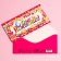 Money envelope "Happy Birthday", caramel, textured paper, 16.5 × 8 cm