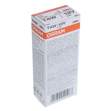 Car lamp OSRAM, T4W, 12 V, 4 W, BA9S-2