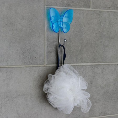 Hook on a vacuum suction cup "butterfly", color mix-1