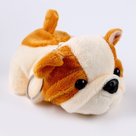 Soft toy "puppy", on a key fob, color mix-5