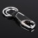 Cartage keychain, clamp, two rings, chrome