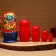 Nesting doll "flowers", 5 puppet, suite, mix