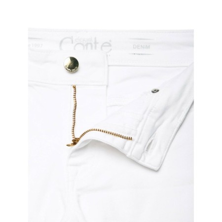 Women's jeans modeling CONTE ELEGANT, size XS, color White-7