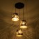 Bayerlux lamp "Eide dayshail" 3he27 40W Black 40x40x20-90cm
