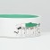 Ceramic Love and Cats bowl 300 ml 12.5 x 4.5 cm, mint