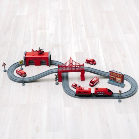 Railway for children "Service Service", 66 items, on batteries-3