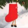 A toe for gifts "moose with long legs, asterisk" 26x39 cm, gray