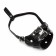 Pressed muzzle adjustable, No. 2, DN 5 cm, ohm 15-22 cm, black