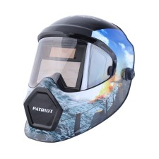 Маска сварщика PATRIOT WH600E, 138.4х113.5х9 мм, 9-13 DIN, Li-Ion, LIVE COLOR, коробка