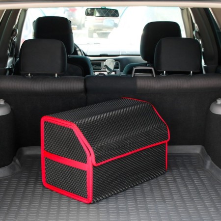 Organizer COFR in the trunk of a car, bag, EVA material, 50 cm, red kant-2