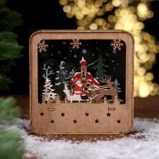 New Year's decor with backlight 