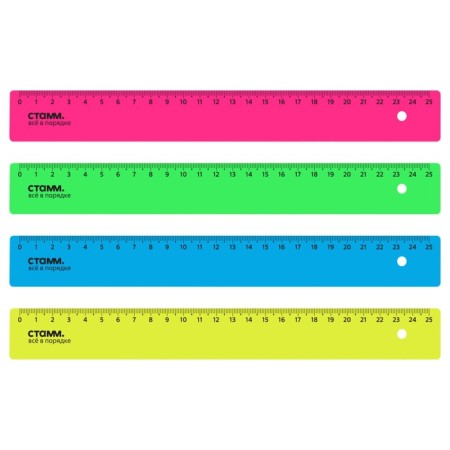Line 25 cm Istanm, 4 colors, fluorescent