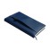 The diary is low, A5 160 sheets, leatherette, DEVENTE. Klint, a solid cover with foam rubber, pocket, lies, block 70, blue