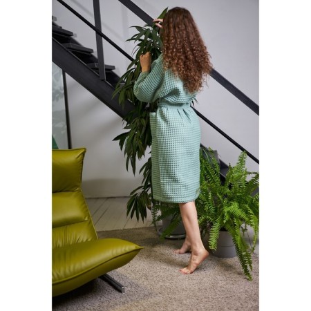Waffel Women's Huard Lengated Ethel "BOHO" size 46-48, mint color, 100% cotton, 290 g/m2-8