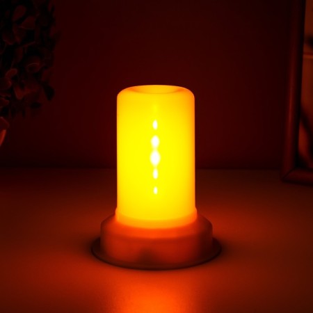 Ночник "Пламя свечи" LED от батареек 3хAG13 7,5х7,5х9,5 см RISALUX-2