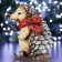 New Year's figure "Hedgehog skiing in a scarf" 8x8x16cm