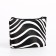 Women's wallet with lightning, black/white color