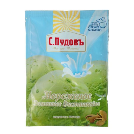 A mixture for cooking ice cream "S. PUDOV ", pistachio, 70 g