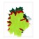 Stickers "maple leaves", set 4 pcs.