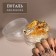 Pital for decor, golden color