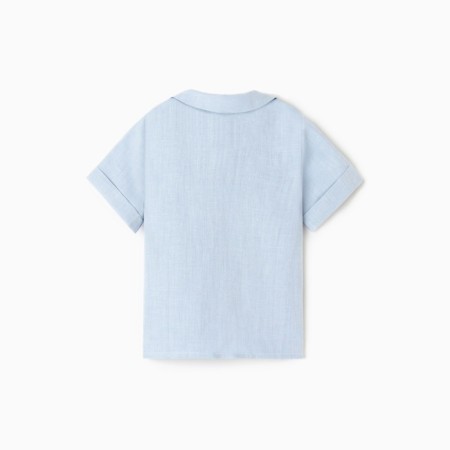 Shirt for a boy crumb I am Linen, p. 92-98, blue-3