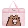 Folder with A4 handles, 330 x 260 x 120 mm, plastic, pens-textiles, pusheen