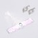 New Year's carnival set "Beauty" (dressing + earrings), white color, for the New Year
