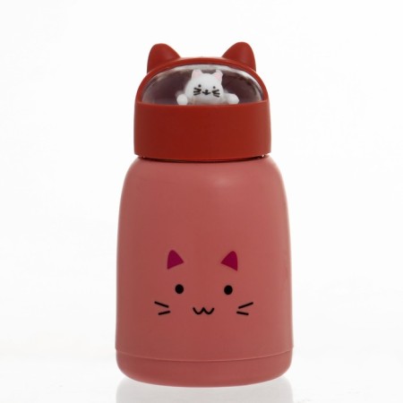 Water bottle, 350 ml, "cat", glass