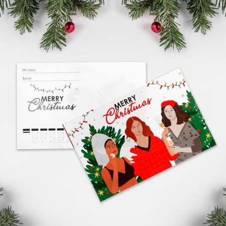 Mail card "Happy New Year", 10 x 15 cm, New Year-1