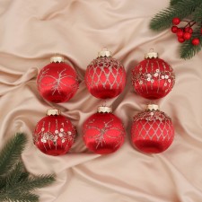 Set of balls plastic D-8 cm, 6 pcs 