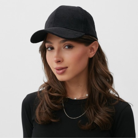 Minaku baseball cap, black color, size 56-58