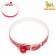 A collar of artificial leather "Infinity" with sparkles, 30 x 1 cm, mix of flowers