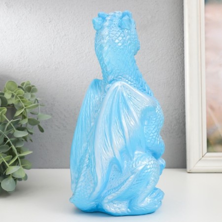 Figure "Dragon" 25.5x12x13 cm, blue-2