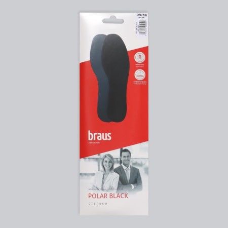 Steels for shoes, heat-insulating, universal, 35-46 rr, 29.5 cm, pair, black color-4