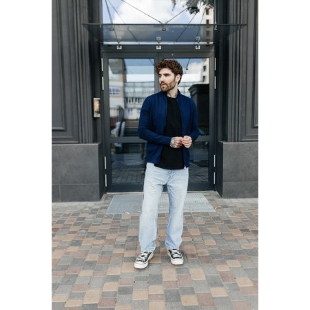 Jumper male ise, size 58, dark blue color-1