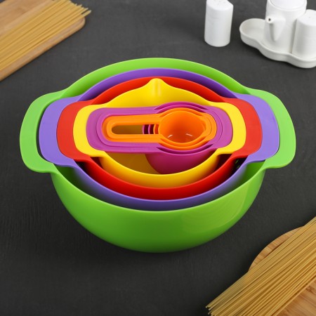 COMPACT kitchen set, 8 items, color mix-10