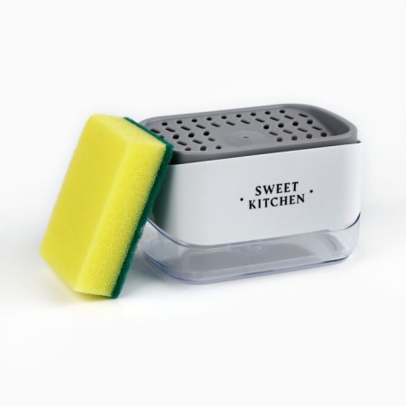 Liquid soap dispenser with "Sweet Kitchen" sponge, 14 x 10 cm-2