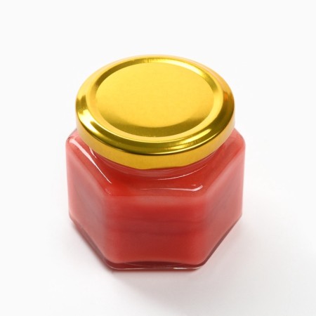 Gift set: spices for mulled wine, glass, cream honey "New Year will give happiness"-4