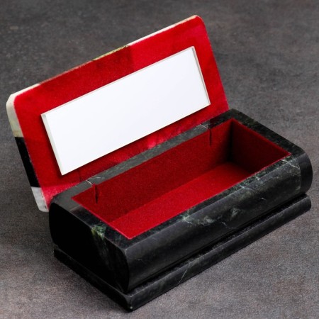 Casket "Mosaika" 15x7x5.5 cm, coil, krenoid, lmasitis, pupilcite, marble-3